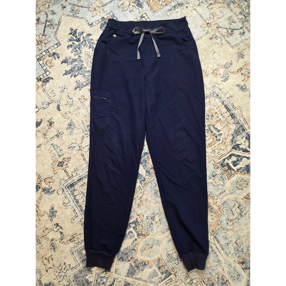 FIGS Size Medium Navy Healthcare Medical Dental Utility Zamora Jogger Scrub Pant